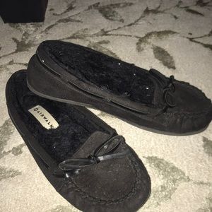 All black moccasins